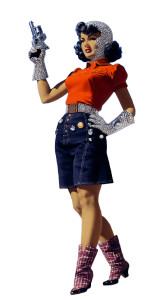 Space Cowgirl V2 Vinyl Car Decal Sticker – Waterproof & UV-Resistant 8"