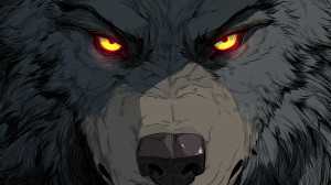 Werewolf Glare Vinyl Car Decal Sticker – Waterproof & UV-Resistant 8"