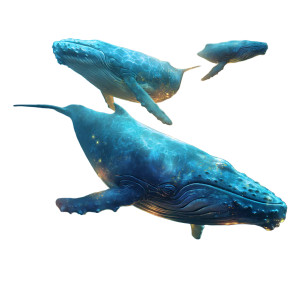 Majestic Underwater Whales Vinyl Car Decal Sticker – Waterproof & UV-Resistant 8" Majestic Underwater Whales Vinyl Car Decal Sticker – Waterproof & UV-Resistant 8"