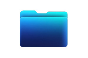 Modern Digital Folder Vinyl Car Decal Sticker – Waterproof & UV-Resistant 8"