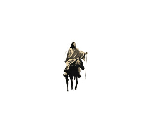 Jesus On Donkey V4 Vinyl Car Decal Sticker – Waterproof & UV-Resistant 8"