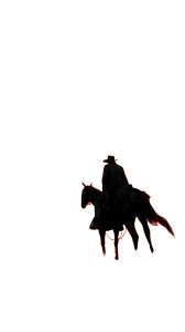 Evil Desert Cowboy Vinyl Car Decal Sticker – Waterproof & UV-Resistant 8"