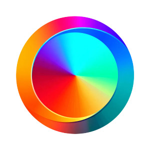 Color Picker Circle Vinyl Car Decal Sticker – Waterproof & UV-Resistant 8"