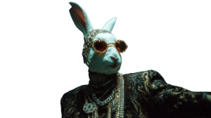 Stylish Rabbit Party Vinyl Car Decal Sticker – Waterproof & UV-Resistant 8"