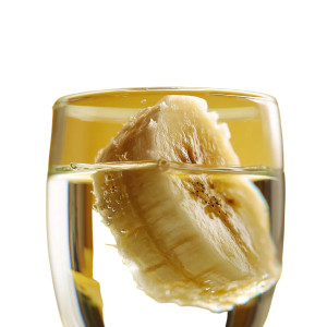 Magnified Banana Slice Glass Vinyl Car Decal Sticker – Waterproof & UV-Resistant 8"