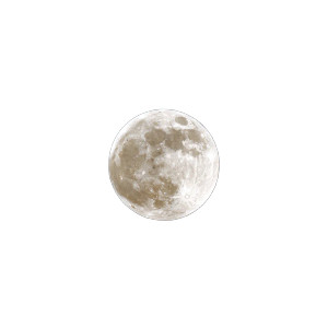 Shining Moon Vinyl Car Decal Sticker – Waterproof & UV-Resistant 8"