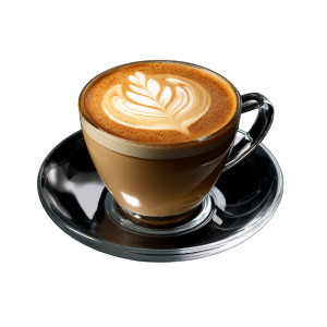 Latte Art Coffee V2 Vinyl Car Decal Sticker – Waterproof & UV-Resistant 8"