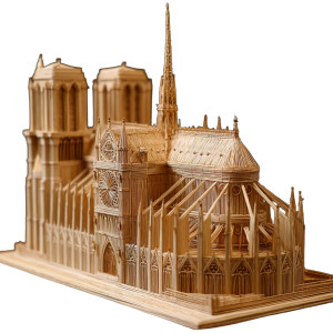 Toothpick Cathedral Vinyl Car Decal Sticker – Waterproof & UV-Resistant 8"