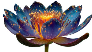 Blue Lotus Portal Vinyl Car Decal Sticker – Waterproof & UV-Resistant 8"