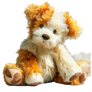 Watercolor Teddy Bear Vinyl Car Decal Sticker – Waterproof & UV-Resistant 8"