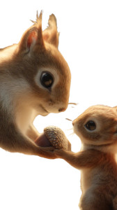 Mother Squirrel'S Gift Vinyl Car Decal Sticker – Waterproof & UV-Resistant 8"