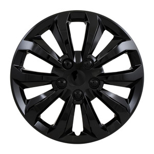 Upgrade your Wheels with Coast To Coast 16 Inch Gloss Black 10 Spoke Wheel Covers | Set Of 4