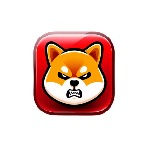 Angry Shiba Logo Vinyl Car Decal Sticker – Waterproof & UV-Resistant 8"