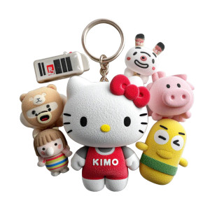 Sanrio Toy Keychain Vinyl Car Decal Sticker – Waterproof & UV-Resistant 8"