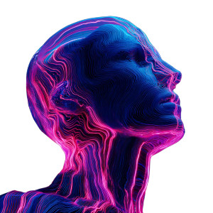 Luminous Digital Head Vinyl Car Decal Sticker – Waterproof & UV-Resistant 8"