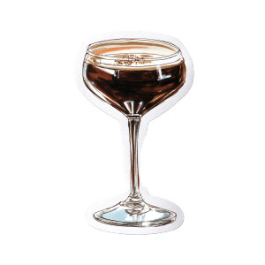 Espresso Martini Sticker Vinyl Car Decal Sticker – Waterproof & UV-Resistant 8" Espresso Martini Sticker Vinyl Car Decal Sticker – Waterproof & UV-Resistant 8"