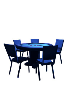 Poker Table Close-Up Vinyl Car Decal Sticker – Waterproof & UV-Resistant 8"