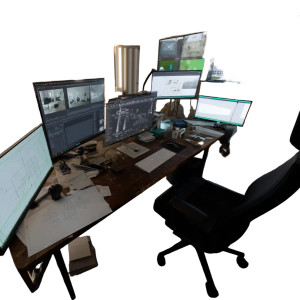 Multi-Monitor Setup Vinyl Car Decal Sticker – Waterproof & UV-Resistant 8"