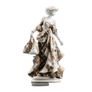 Luxury Porcelain Statue Vinyl Car Decal Sticker – Waterproof & UV-Resistant 8"