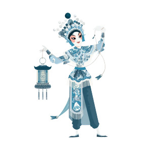 Miao Shadow Puppet Vinyl Car Decal Sticker – Waterproof & UV-Resistant 8"