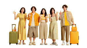 Happy Travelers Group Vinyl Car Decal Sticker – Waterproof & UV-Resistant 8" Happy Travelers Group Vinyl Car Decal Sticker – Waterproof & UV-Resistant 8"