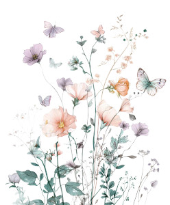 Whimsical Watercolor Wildflowers Vinyl Car Decal Sticker – Waterproof & UV-Resistant 8" Whimsical Watercolor Wildflowers Vinyl Car Decal Sticker – Waterproof & UV-Resistant 8"