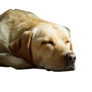 Sleeping Labrador Vinyl Car Decal Sticker – Waterproof & UV-Resistant 8"