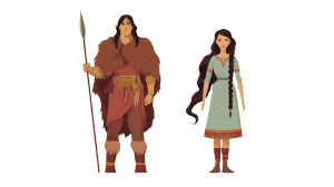 Historical Character Duo Vinyl Car Decal Sticker – Waterproof & UV-Resistant 8"