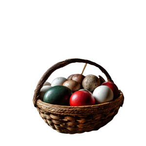 Easter Basket Icon Vinyl Car Decal Sticker – Waterproof & UV-Resistant 8"