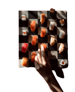 Sushi Chessboard Vinyl Car Decal Sticker – Waterproof & UV-Resistant 8" Sushi Chessboard Vinyl Car Decal Sticker – Waterproof & UV-Resistant 8"