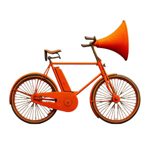 Giant Orange Headphones Vinyl Car Decal Sticker – Waterproof & UV-Resistant 8"