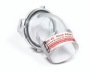 Camco Clear Sewer Hose Connector | 45° Angle | Easy Install Camco Clear Sewer Hose Connector | 45° Angle | Easy Install