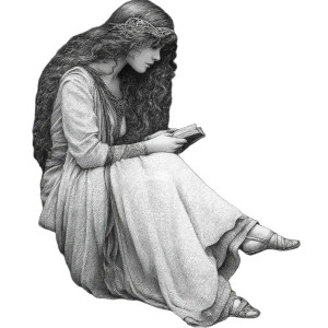 Mystic High Priestess Vinyl Car Decal Sticker – Waterproof & UV-Resistant 8"