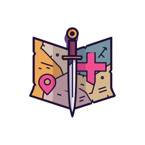 Treasure Map Logo Vinyl Car Decal Sticker – Waterproof & UV-Resistant 8"