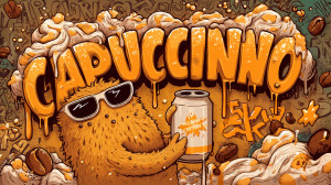 Cappuccino Monster Vinyl Car Decal Sticker – Waterproof & UV-Resistant 8" Cappuccino Monster Vinyl Car Decal Sticker – Waterproof & UV-Resistant 8"
