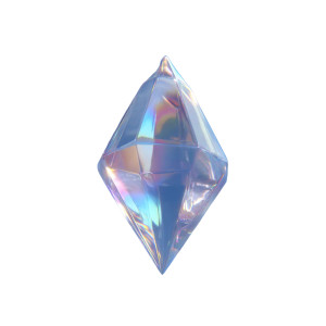 Glowing Plumbob Crystal Vinyl Car Decal Sticker – Waterproof & UV-Resistant 8"