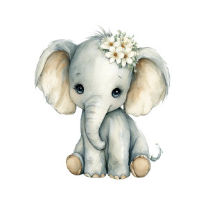 Gentle Watercolor Elephant Vinyl Car Decal Sticker – Waterproof & UV-Resistant 8" Gentle Watercolor Elephant Vinyl Car Decal Sticker – Waterproof & UV-Resistant 8"