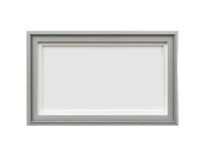 Minimalistic Gray Frame Vinyl Car Decal Sticker – Waterproof & UV-Resistant 8"