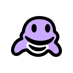 Purple Smiling Turtle Vinyl Car Decal Sticker – Waterproof & UV-Resistant 8"