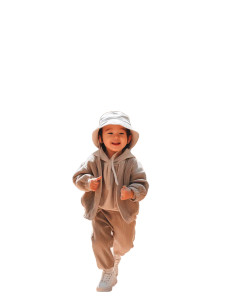 Cheerful Toddler Walking Vinyl Car Decal Sticker – Waterproof & UV-Resistant 8"