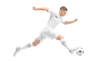 Soccer Player Kick V6 Vinyl Car Decal Sticker – Waterproof & UV-Resistant 8"