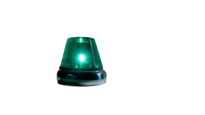 Glowing Emergency Siren Vinyl Car Decal Sticker – Waterproof & UV-Resistant 8"