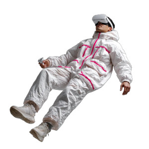 Floating Vr Enthusiast Vinyl Car Decal Sticker – Waterproof & UV-Resistant 8"