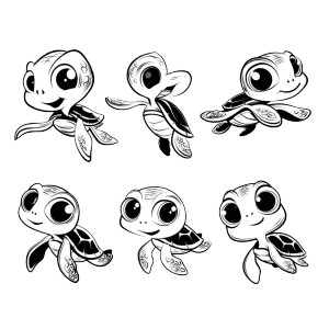 Cute Baby Turtle Vinyl Car Decal Sticker – Waterproof & UV-Resistant 8" Cute Baby Turtle Vinyl Car Decal Sticker – Waterproof & UV-Resistant 8"