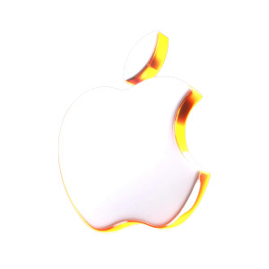 Apple Logo Vinyl Car Decal Sticker – Waterproof & UV-Resistant 8"