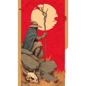 Two Of Wands Vinyl Car Decal Sticker – Waterproof & UV-Resistant 8"