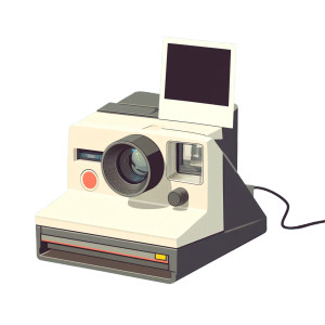 Polaroid Camera Vector Vinyl Car Decal Sticker – Waterproof & UV-Resistant 8"