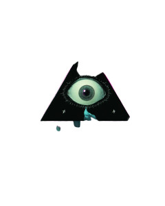 Esoteric Glowing Triangle Vinyl Car Decal Sticker – Waterproof & UV-Resistant 8"