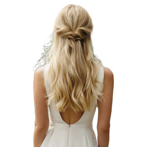 Blonde In White Dress Vinyl Car Decal Sticker – Waterproof & UV-Resistant 8"