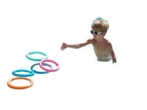 Excited Boy Playing Vinyl Car Decal Sticker – Waterproof & UV-Resistant 8"